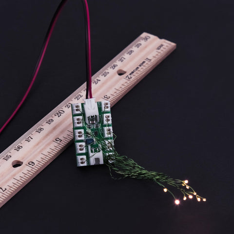 10 DIY LEDs. Wired LED lights kit with multi voltage power controller